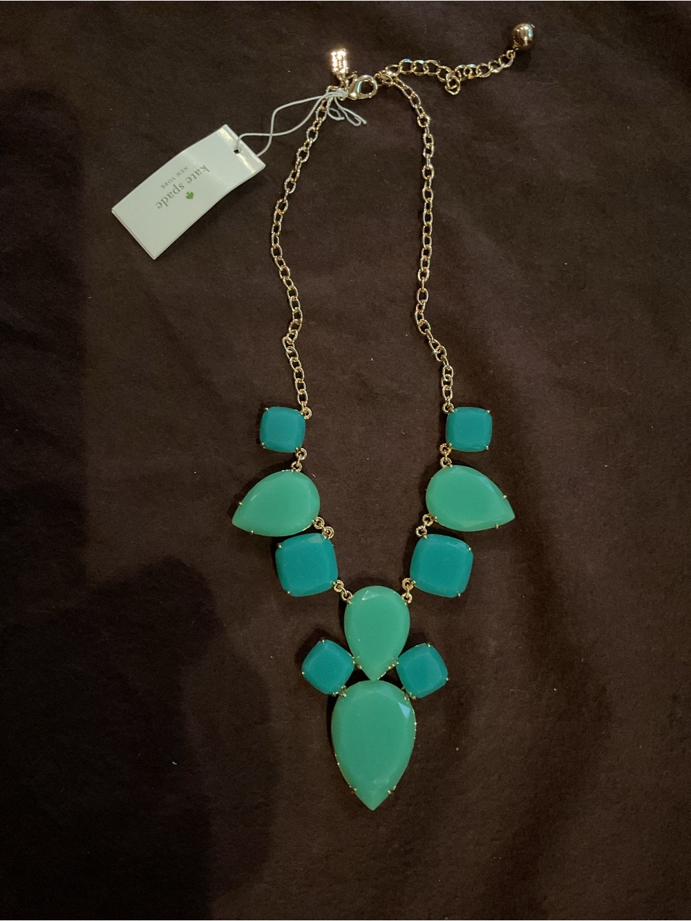 kate spade Branton square Teardrop Statement Necklace